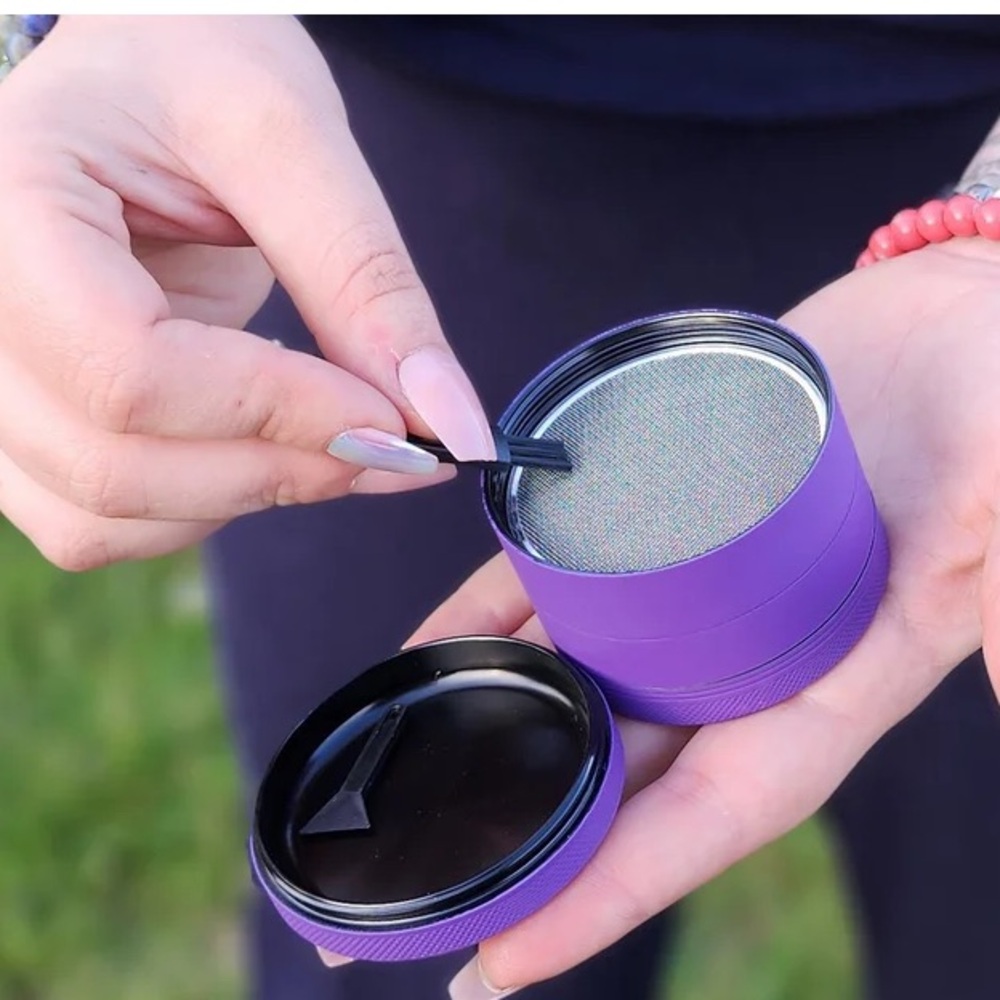 New Matte Purple 2.5 inch Herb Spice Grinder